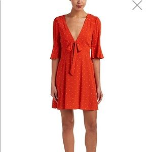 Free People “all yours” A-line polka dot dress
